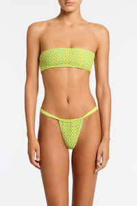 LUCE - REFE Sparkle Crochet Bandeau Bikini Set