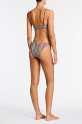 MICA TORI Crochet Crop Bikini Set 