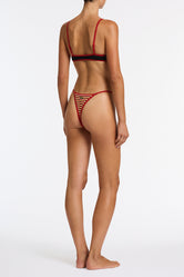 MIMA SANGRIA CROCHET STRIPE Crop Bikini Set