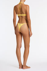 SOFI BUTTER Yellow Halter Bikini Set