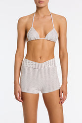 BOBBI LUSAIL White Terry Towelling Short