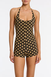 NURIA  PERL Geometric Playsuit
