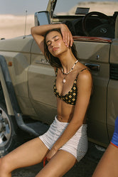 BOBBI LUSAIL White Terry Towelling Short