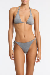 DARA - SILVER SPARKLE Triangle Bikini Set