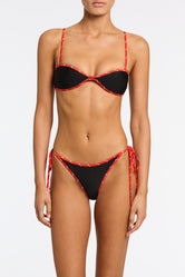 ESTE BOSSA Neoprene Scoop Crop Bikini Set
