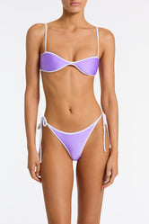 ESTE GRAPE Neoprene Scoop Bikini Set