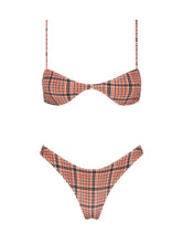 ESTE JAM VELVET CHECK Scoop Bikini Set