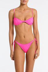 ESTE POMEGRANATE Pink Scoop Bikini Set