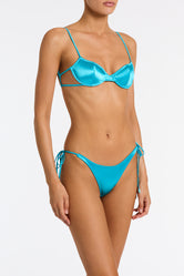 JARA ICY SHINE Blue Balconette Bikini Set