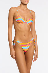 JARA MELON STRIPE Balconette Bikini Set