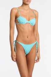 JARA SKY HIGH Blue Balconette Bikini Set