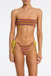 KAYA ALEIX Terry Towelling Bandeau Bikini Set