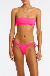 Kaya Mende Triangl Bandeau Bikini in Pink