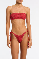 Kaya Tage Triangl Red Sparkle Crochet Bikini