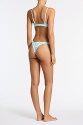 MAIA SKY ZEBRA SPLASH Crop Bikini Set