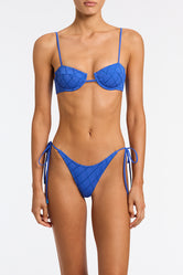 MALA BANC Blue Balconette Bikini Set