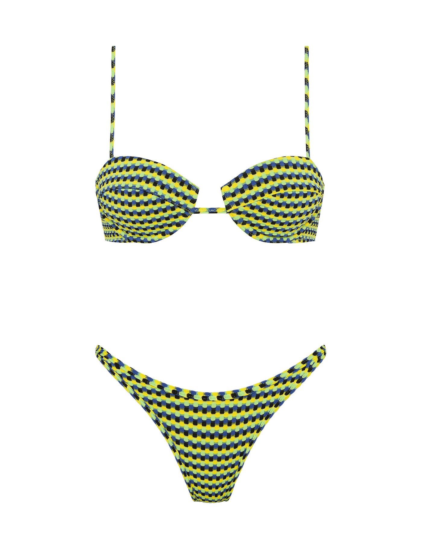 MALA INK CONFETTI Textured Balconette Bikini Set