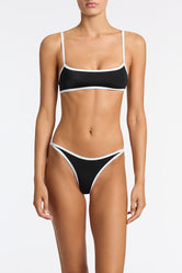 MIMA JETT Black Crop Bikini Set