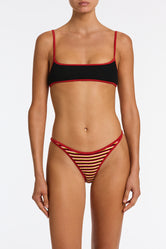 MIMA SANGRIA CROCHET STRIPE Crop Bikini Set