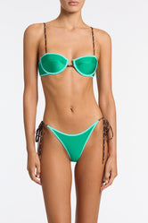 MALA JADED GREEN Neoprene Balconette Bikini Set