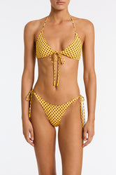 SOFI BUTTERSCOTCH DOT Halter Bikini Set