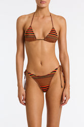 VINCA BRICK STRIPE Triangle Bikini Set