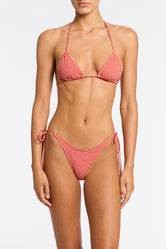 VINCA PRON Red Gingham Triangle Bikini Set  