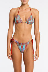 VINCA TORI Crochet Triangle Bikini Set 