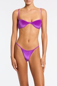 WINI - COVA Purple Velvet Bikini Set