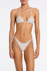 VINCA LUSAIL White Terry Towelling Triangle Bikini Set