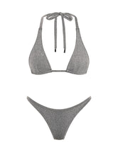 DARA - SILVER SPARKLE Triangle Bikini Set