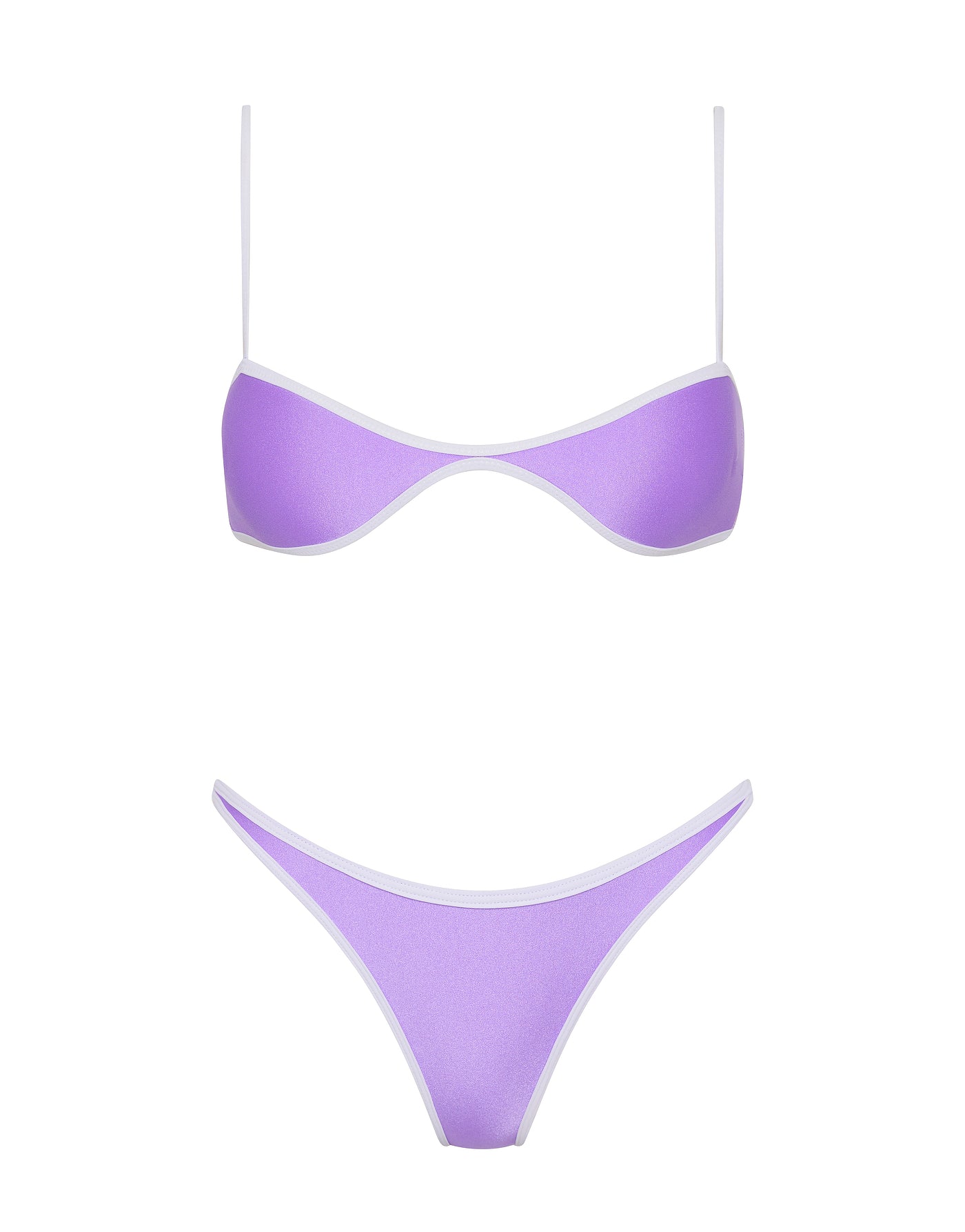 ESTE GRAPE Neoprene Scoop Bikini Set