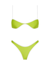 ESTE LIME Neoprene Scoop Bikini Set