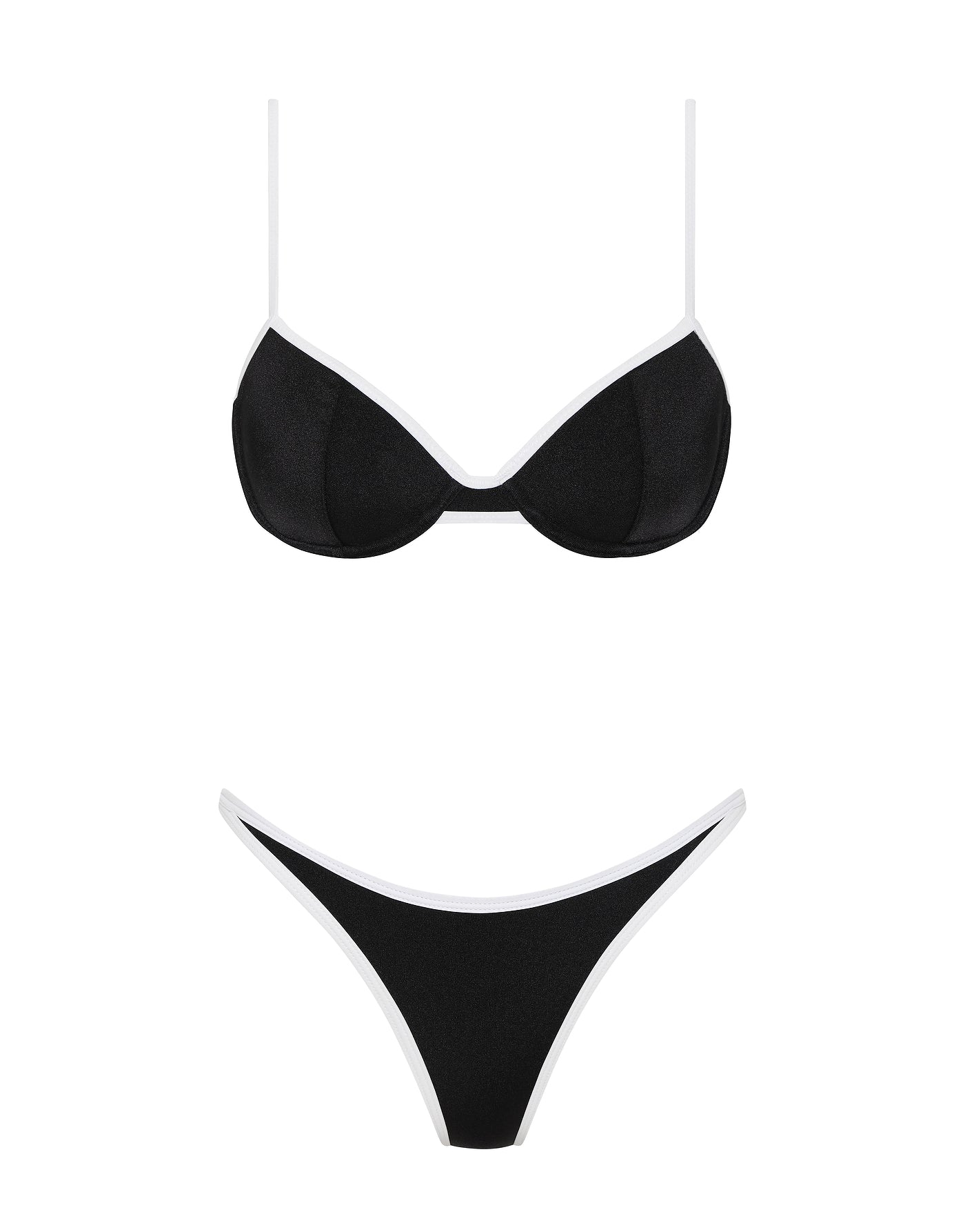 JARA - JETT Black Balconette Bikini
