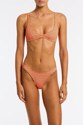 MAIA GARA Textured Scoop Bikini Set