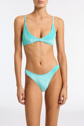 MAIA HIRST Blue Velvet Scoop Bikini Set
