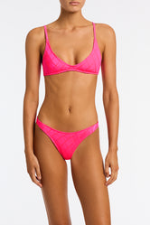 MAIA MENDE Pink Scoop Bikini Set