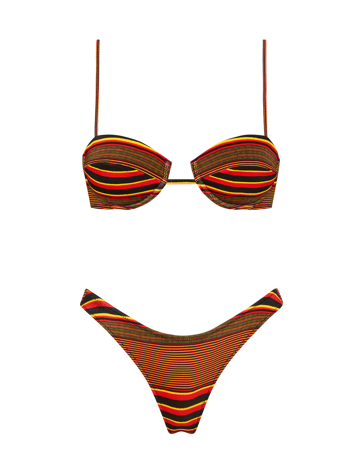 MALA BRICK STRIPE Balconette Bikini Set