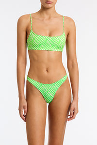 MICA - KENI Green Crop Bikini Set