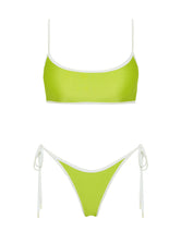 MICA LIME Neoprene Scoop Bikini Set