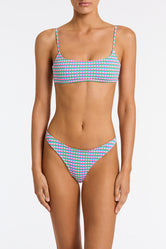 MICA MULBERRY Purple Crop Bikini Set