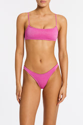 Vinca Cassa Sparkle Triangl Bikini in Pink Lurex 