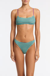 MICA ORCHARD CROCHET STRIPE Scoop Bikini Set