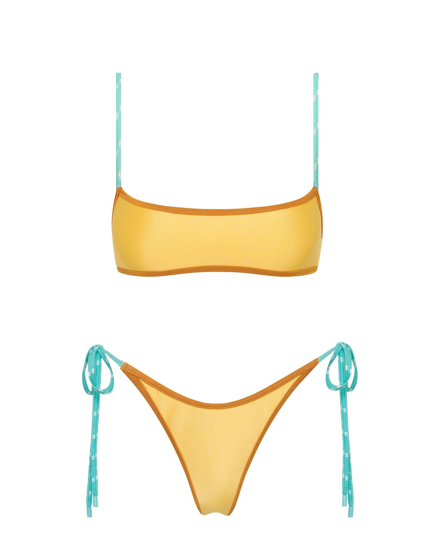 MIMA - CANARY CRUSH Neoprene Crop Bikini Set