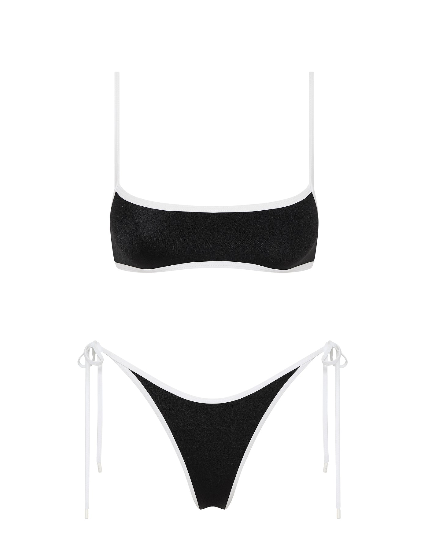 MIMA JETT Black Crop Bikini Set