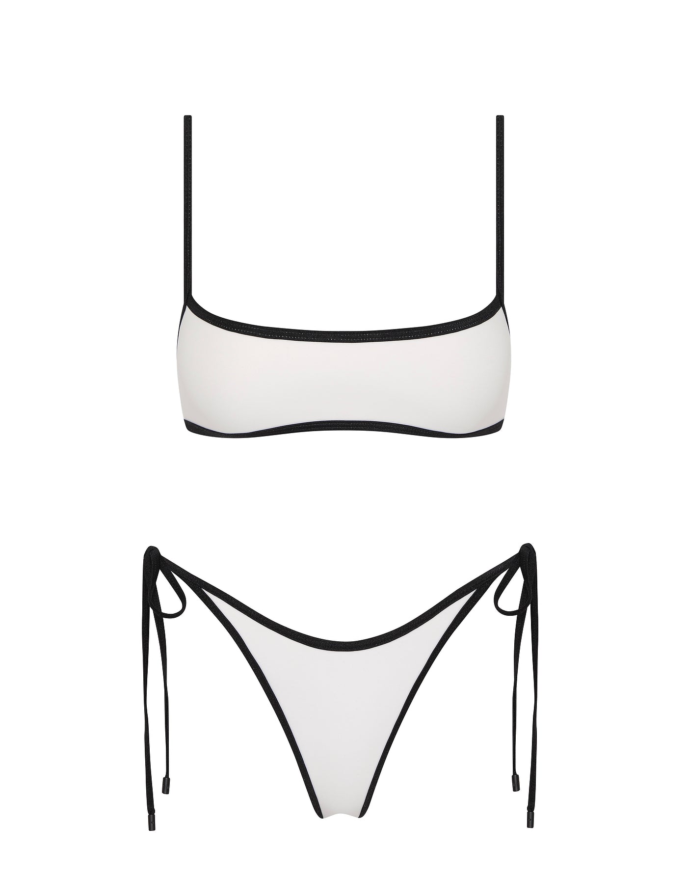 MIMA PANDA WHITE Neoprene Crop Bikini Set