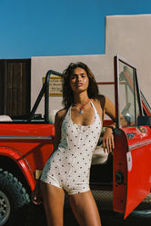 NURIA BISS Heart Playsuit