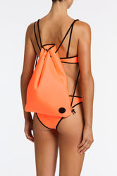 POPPY PEACH SODA Neoprene Balconette Bikini Set