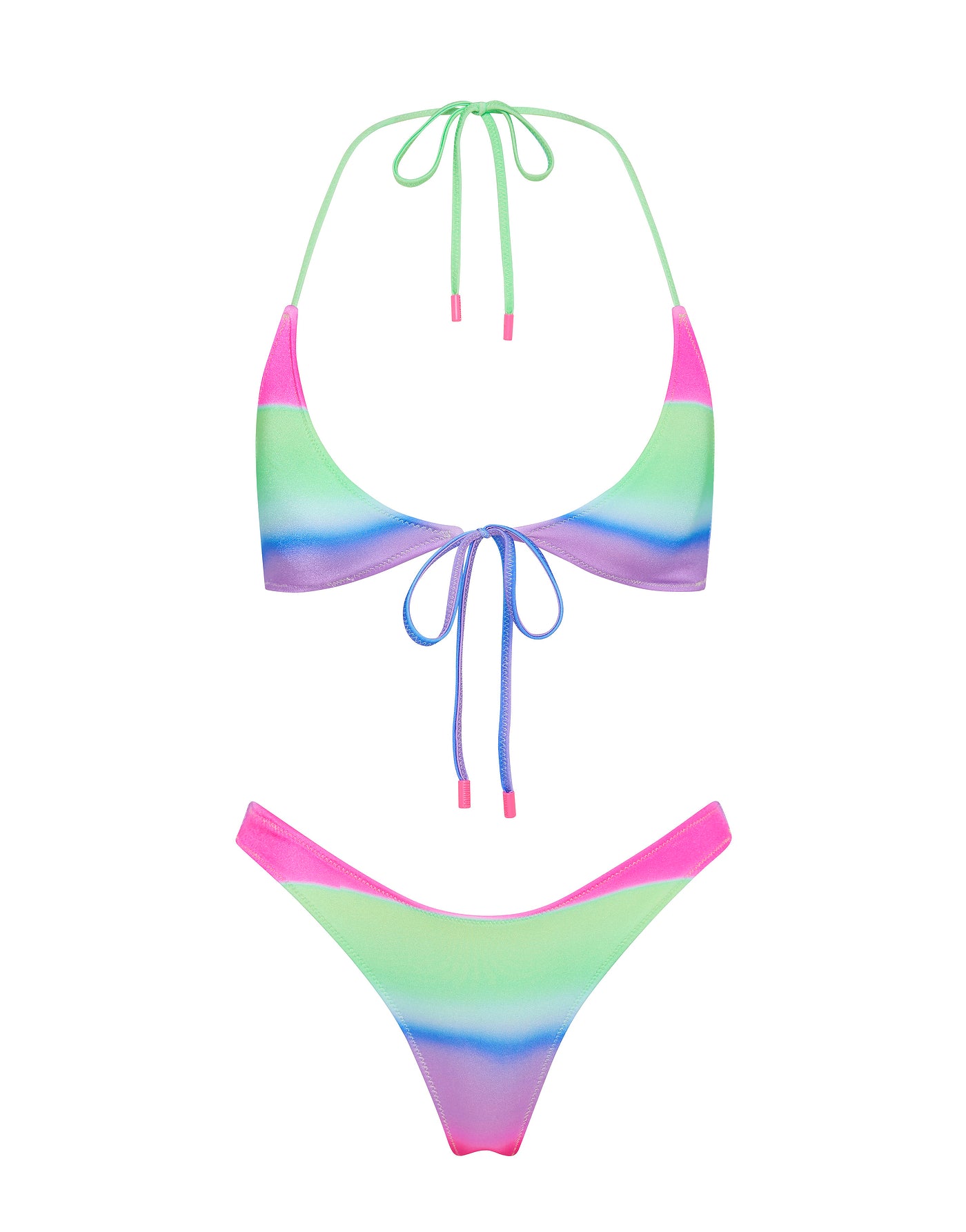 SOFI PADDLE POP OMBRE Halter Bikini Set