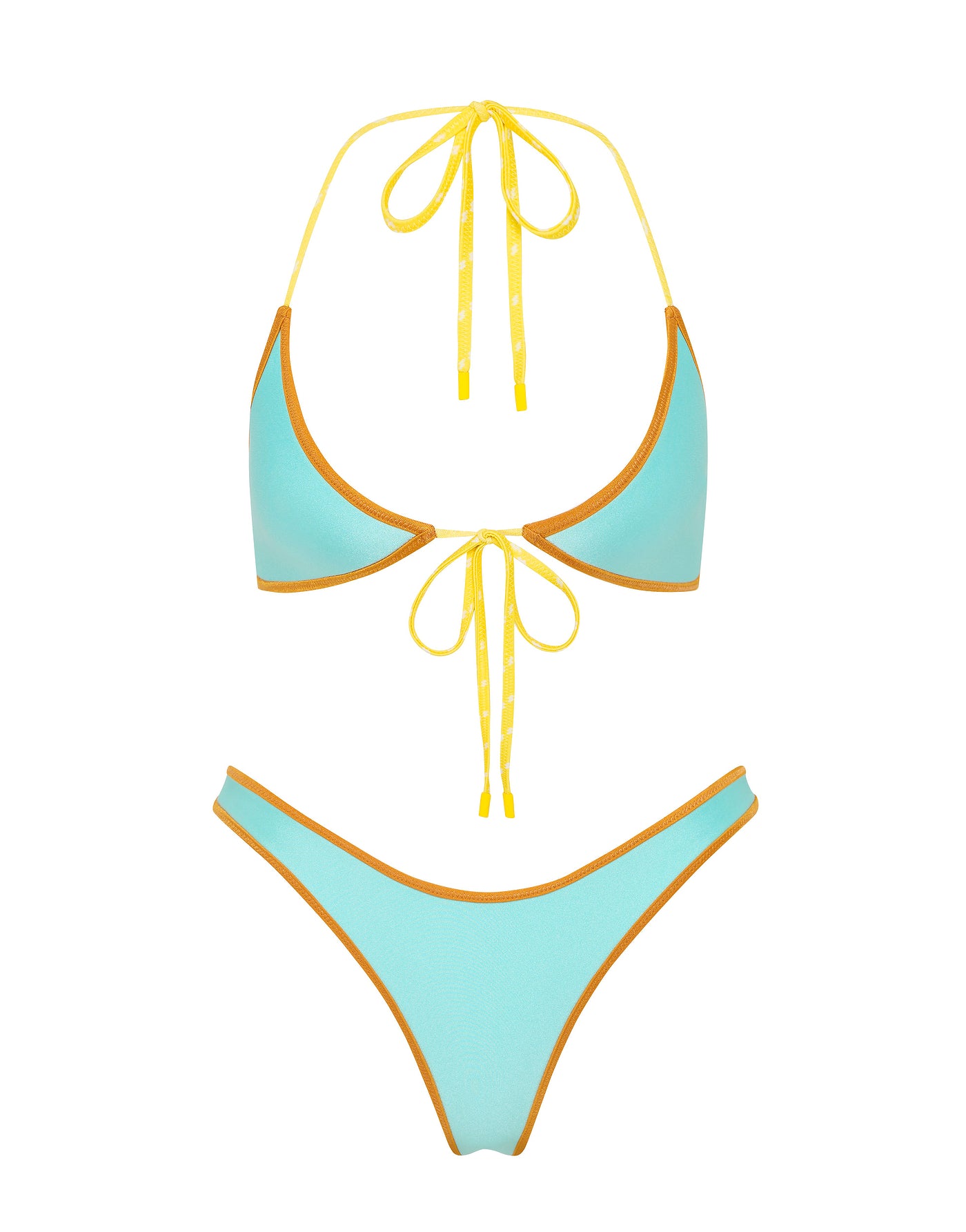 SOFI ROQUE Neoprene Halter Bikini Set